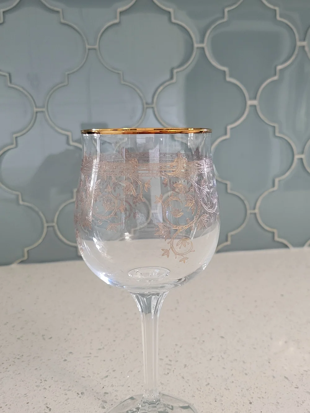 Vintage Bohemia Karolinka Czech Republic Handmade Crystal Wine Glasses– Set Of 4